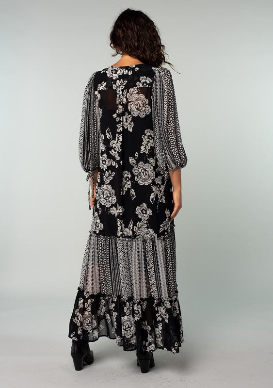 The Jaya Floral Multi Print Maxi Dress
