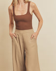 The Kelsey Wide Leg Pull-on Pants