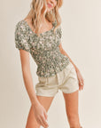 The Sweet Escape Smocked Top