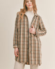 The Bambi Plaid Long Shacket