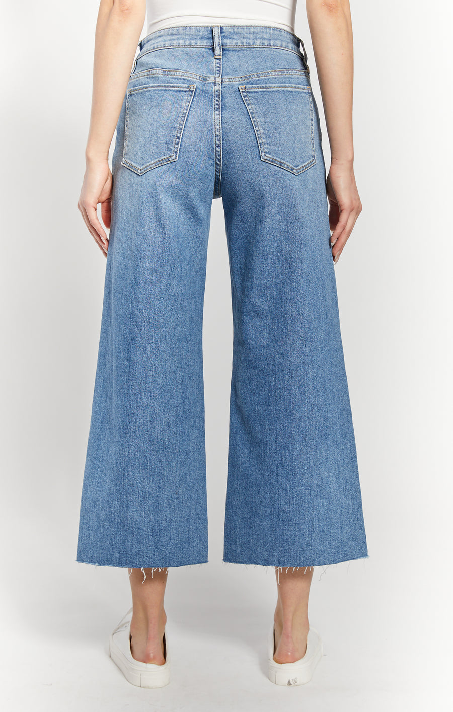 The Shari Cropped Wide Leg Denim by OAT NY