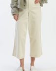 The Greer Corduroy Cropped Wide Leg Pants by OAT NY