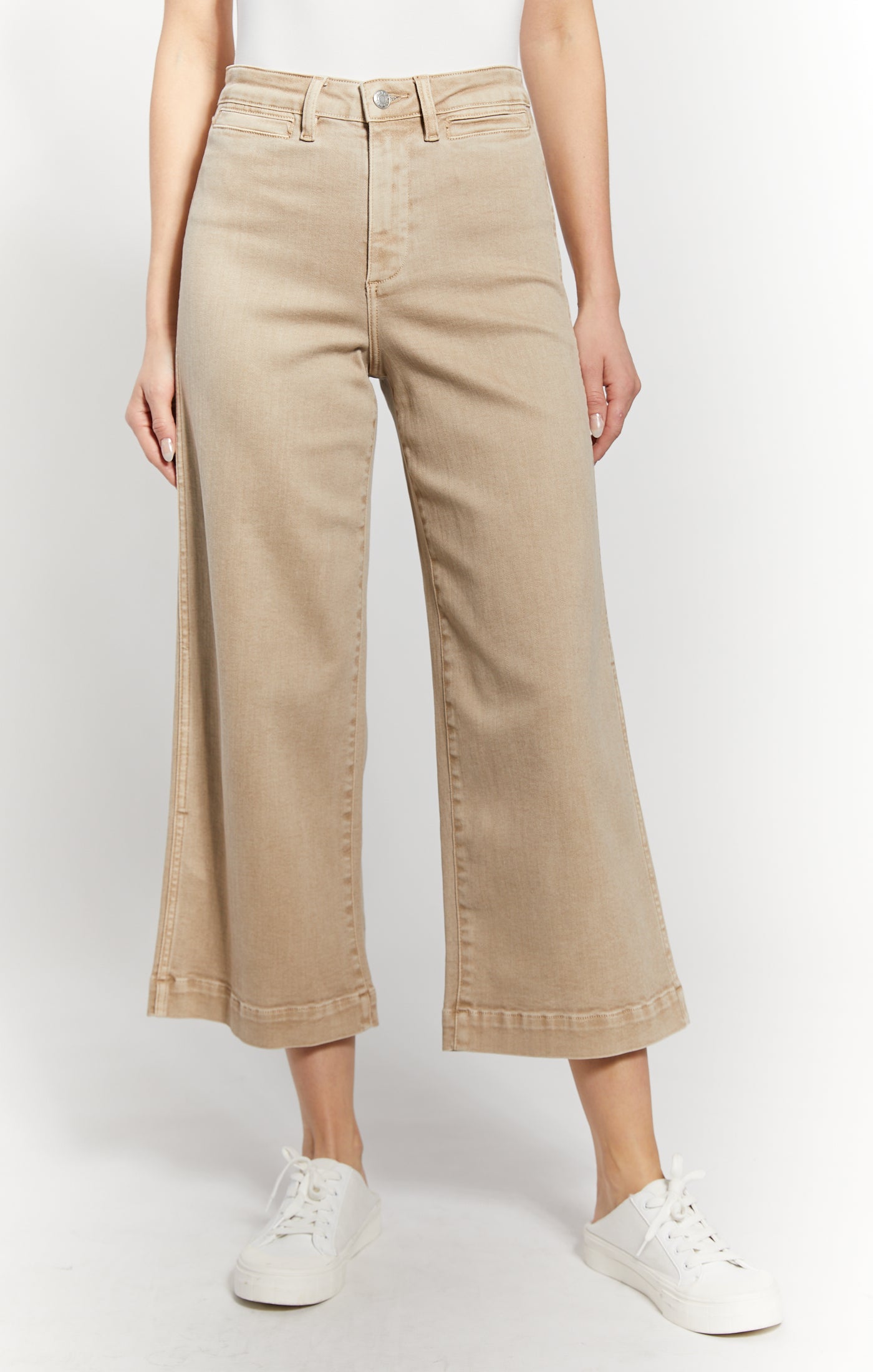The Greer Cropped Wide Leg Denim by OAT NY