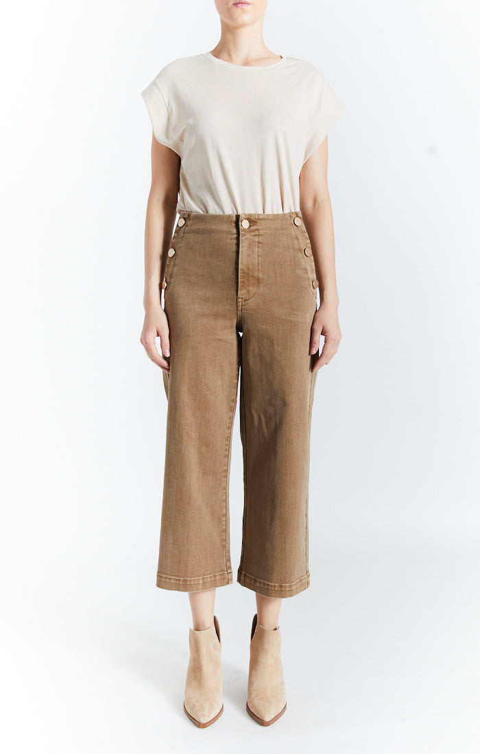 Oat NY Wide Leg Cropped Sailor Jeans