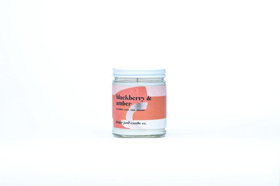 Blackberry Amber Terra Candle by Ginger June Candle Co.
