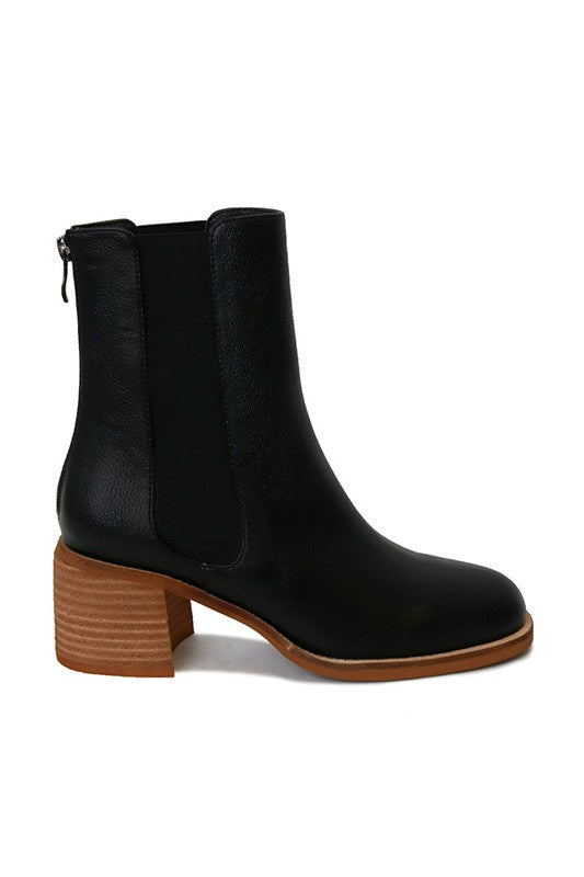 The Villa Faux Leather Booties