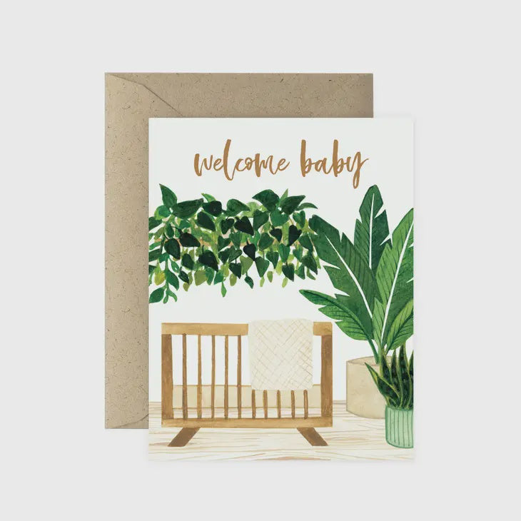 The Welcome Baby Nursery Greeting Card by Paper Anchor Co