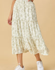 The Willa Tiered Floral Maxi Skirt