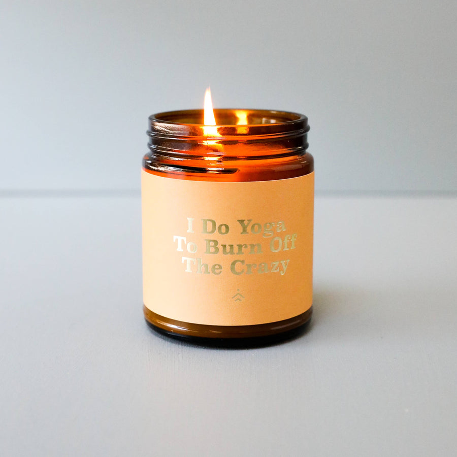 Yoga Mantra Candle by JaxKelly